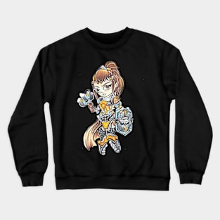 Brigitte overwatch Chibi Crewneck Sweatshirt